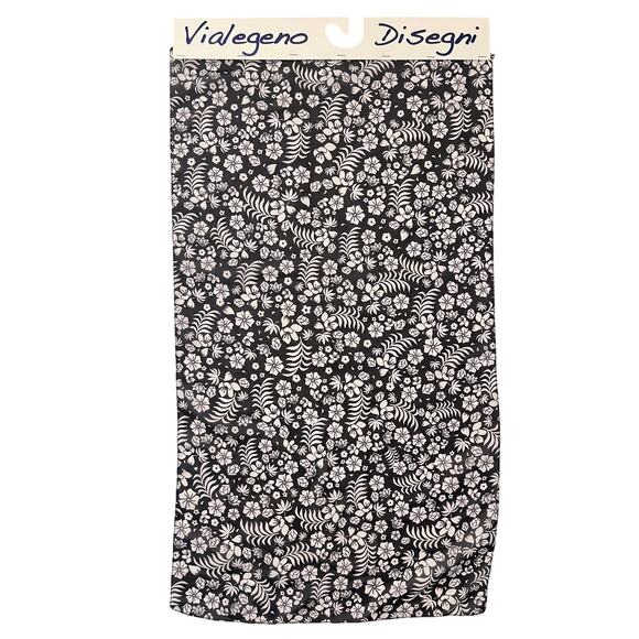 One of a Kind Silk Scarf Manufacture Sample - Vialegeno Disegni Como Italy - Picture 1 of 8